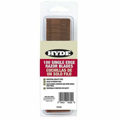 Hyde Single-Edge Razor Blade w/ Dispenser, PK 100 13125